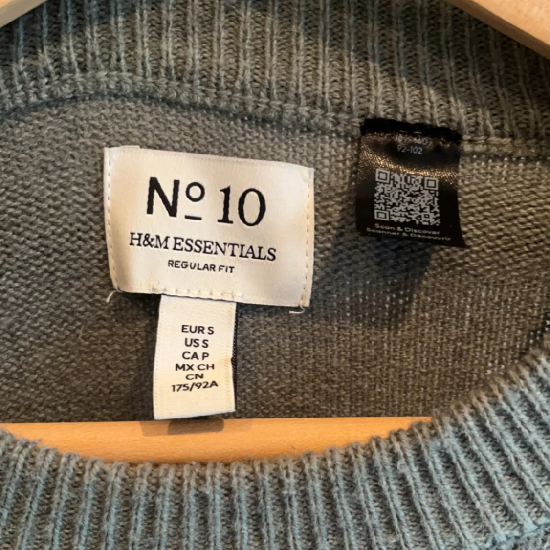 Grön stickad tröja - 91