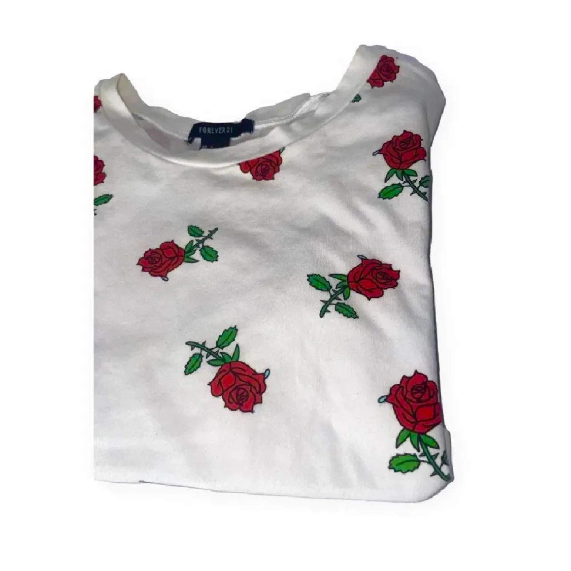 T-shirt med rosor  - 90