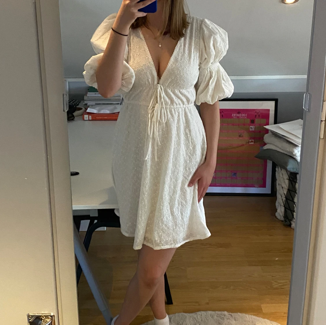Vit klänning  - 91