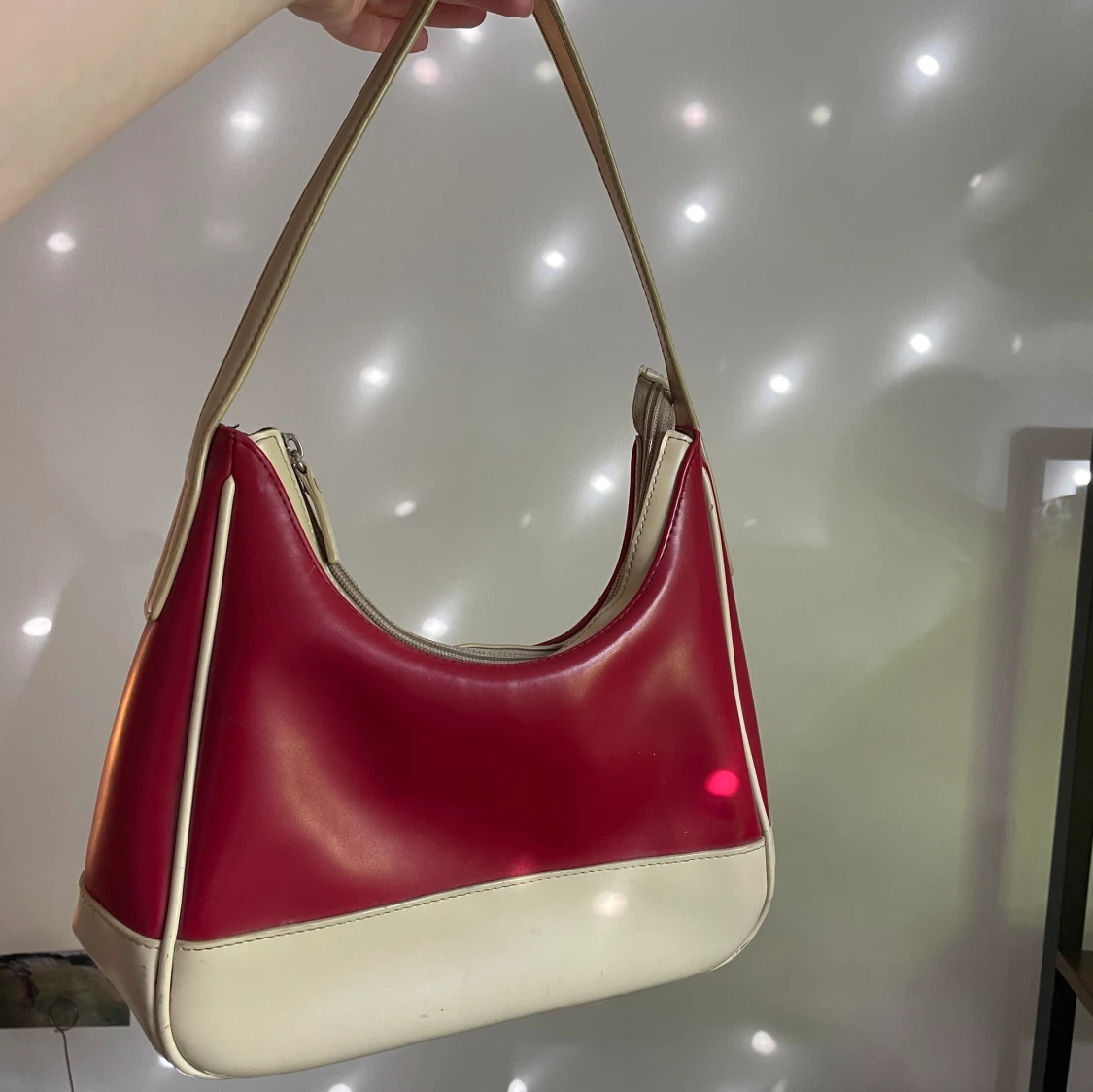 Esprit retro style vintage läderväska