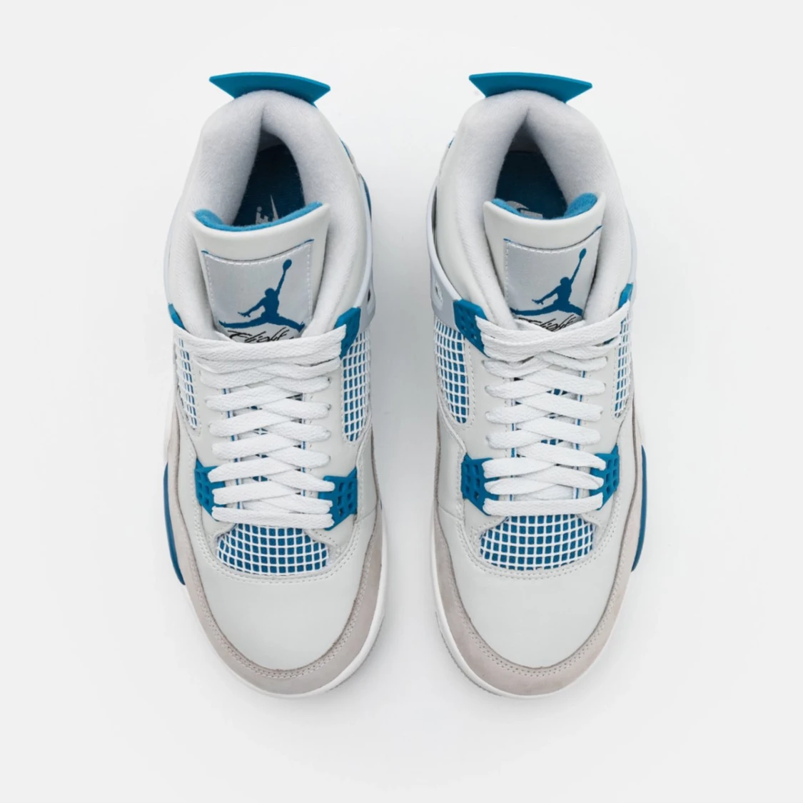 Jordan 4 Retro off white military blue