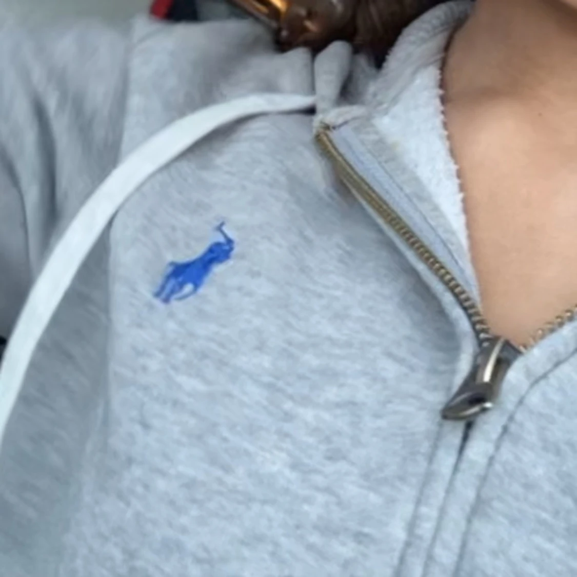 Grå Ralph lauren zip💕 - 90