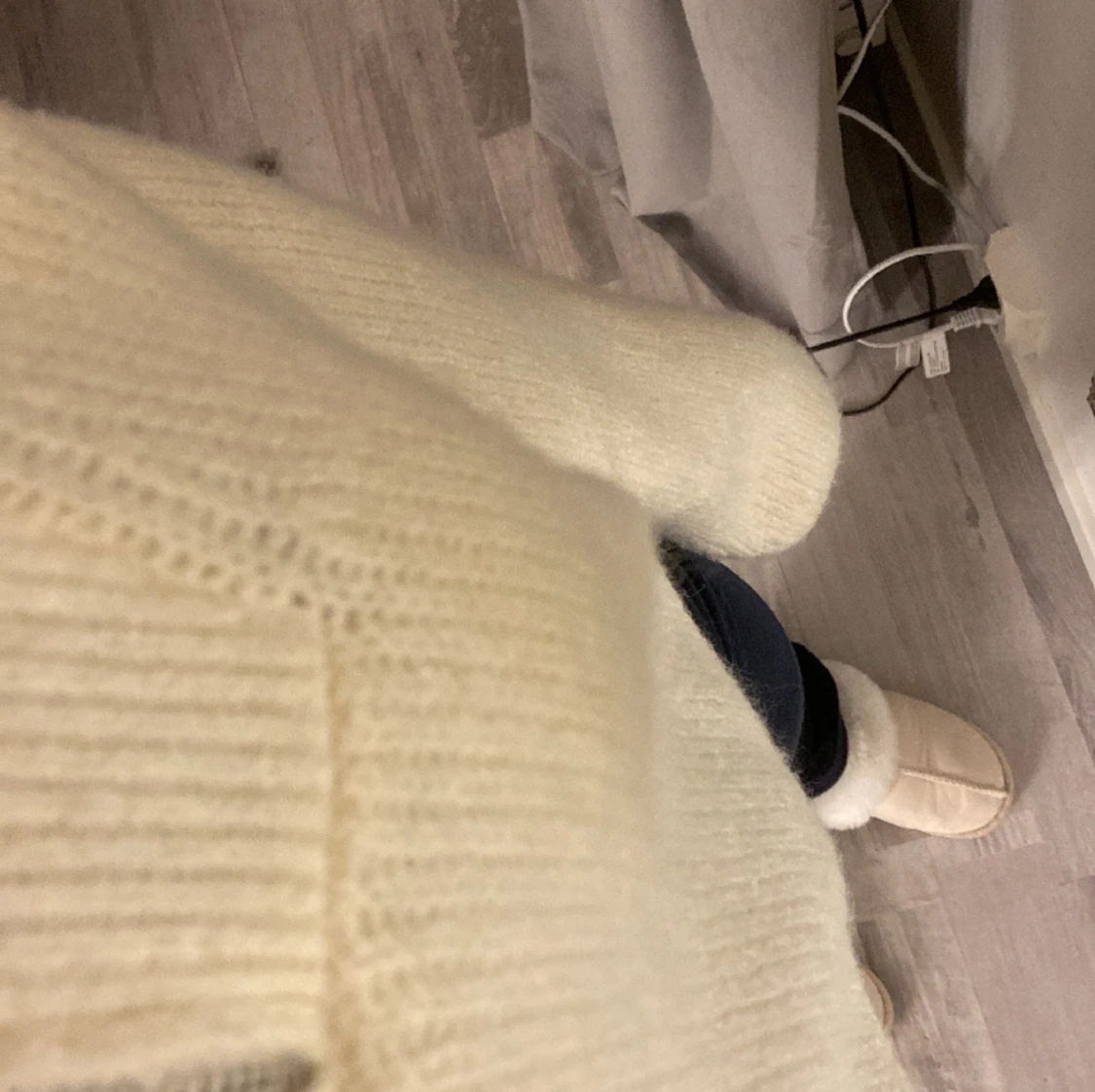 Stickad half zip - 90