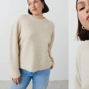 Stickad tröja  - Beige stickad tröja från Gina, kommer ej till användning💗 skriv om intresse! 