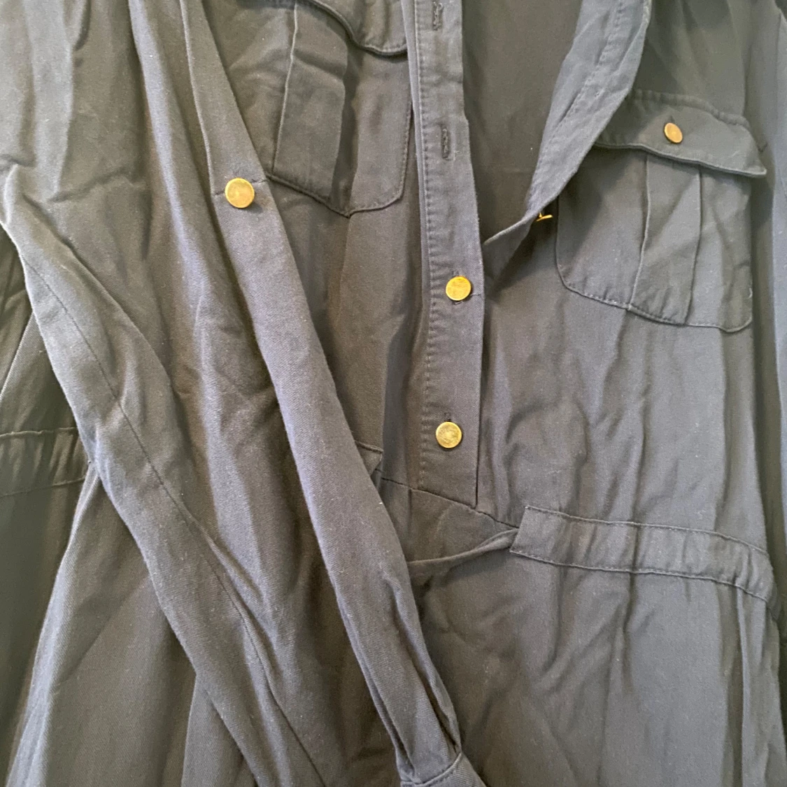 Marinblå vardagsklänning - 91