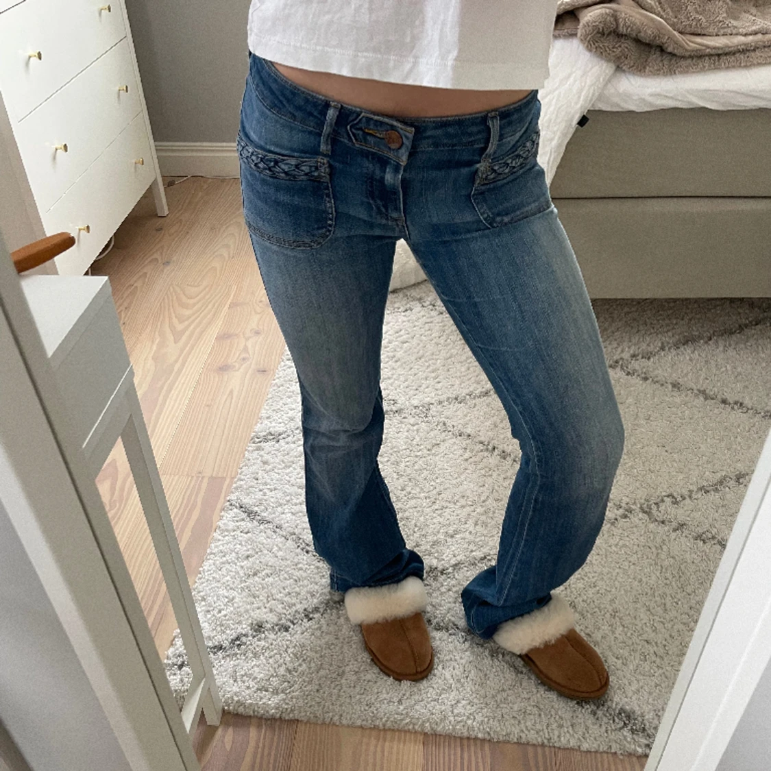 Lågmidjade jeans
