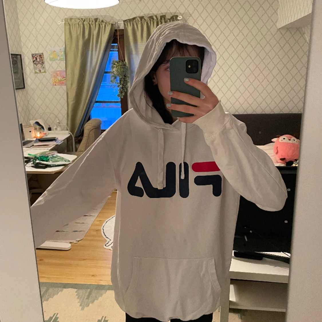 FILA vit hoodie 