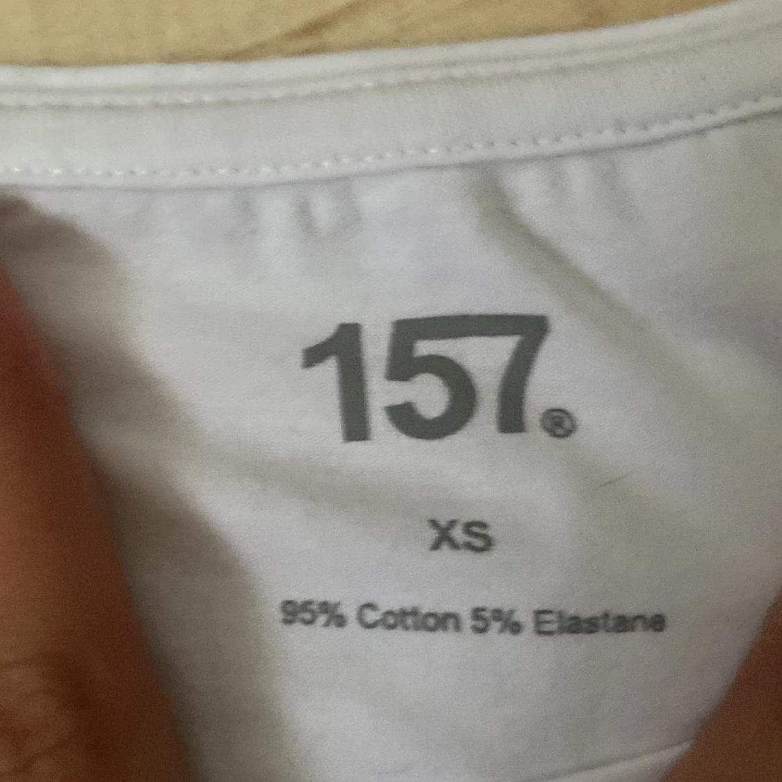 Vit långärmad tröja från 157 - 91