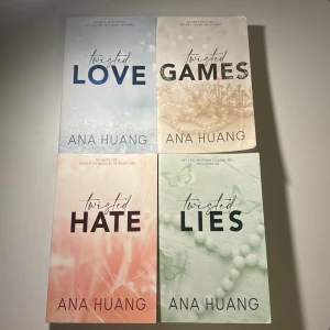 Twisted series  - Bokserie. Twisted Love, Twisted Games, Twisted Hate och Twisted Lies. Säljer alla 4 böcker för 370kr. Orginal pris är ungefär 200kr styck. Dem är i använt  skick därav priset. Skriv för frågor!  Kolla in min profil säljer massor av andra böcker💕💕