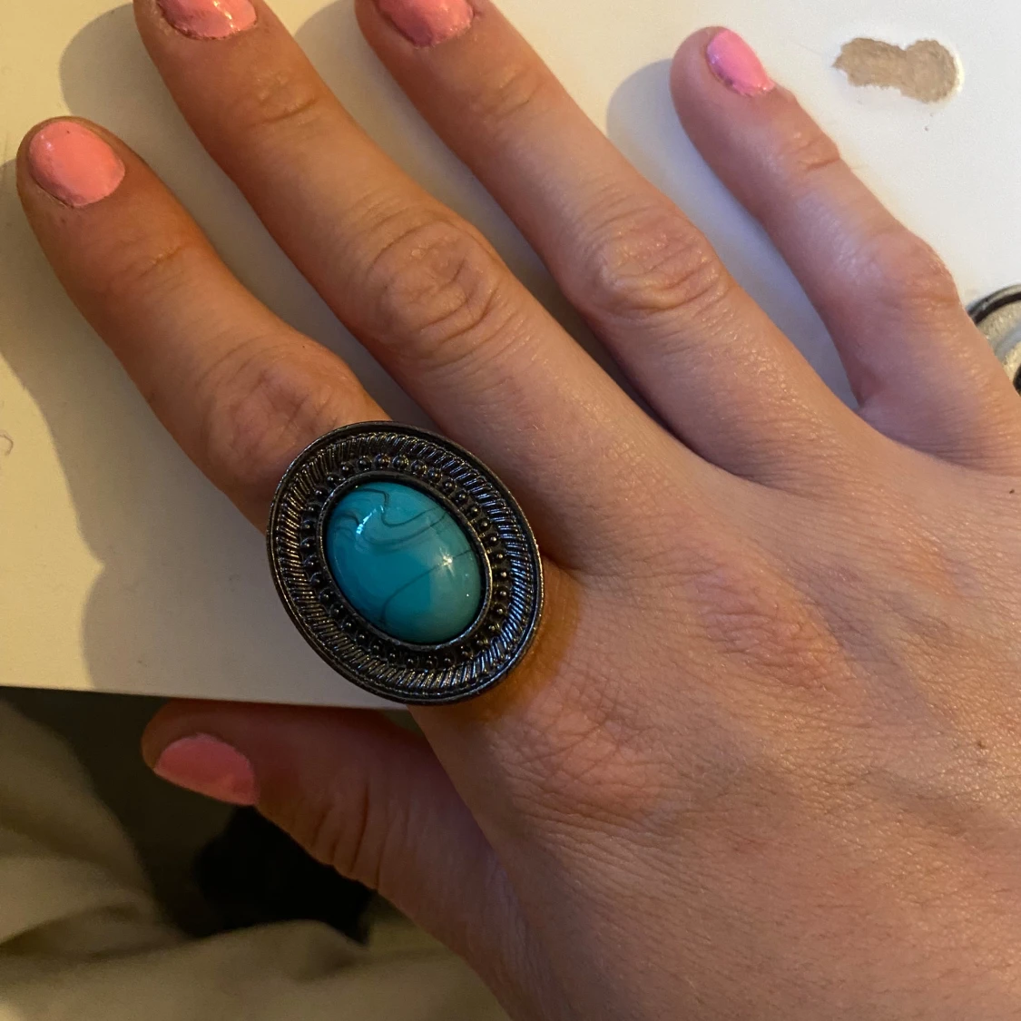 Ring med blå sten - 2