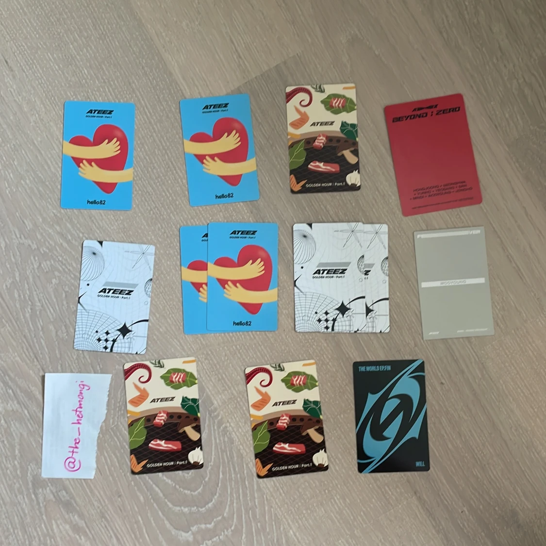 ateez photocards - 1