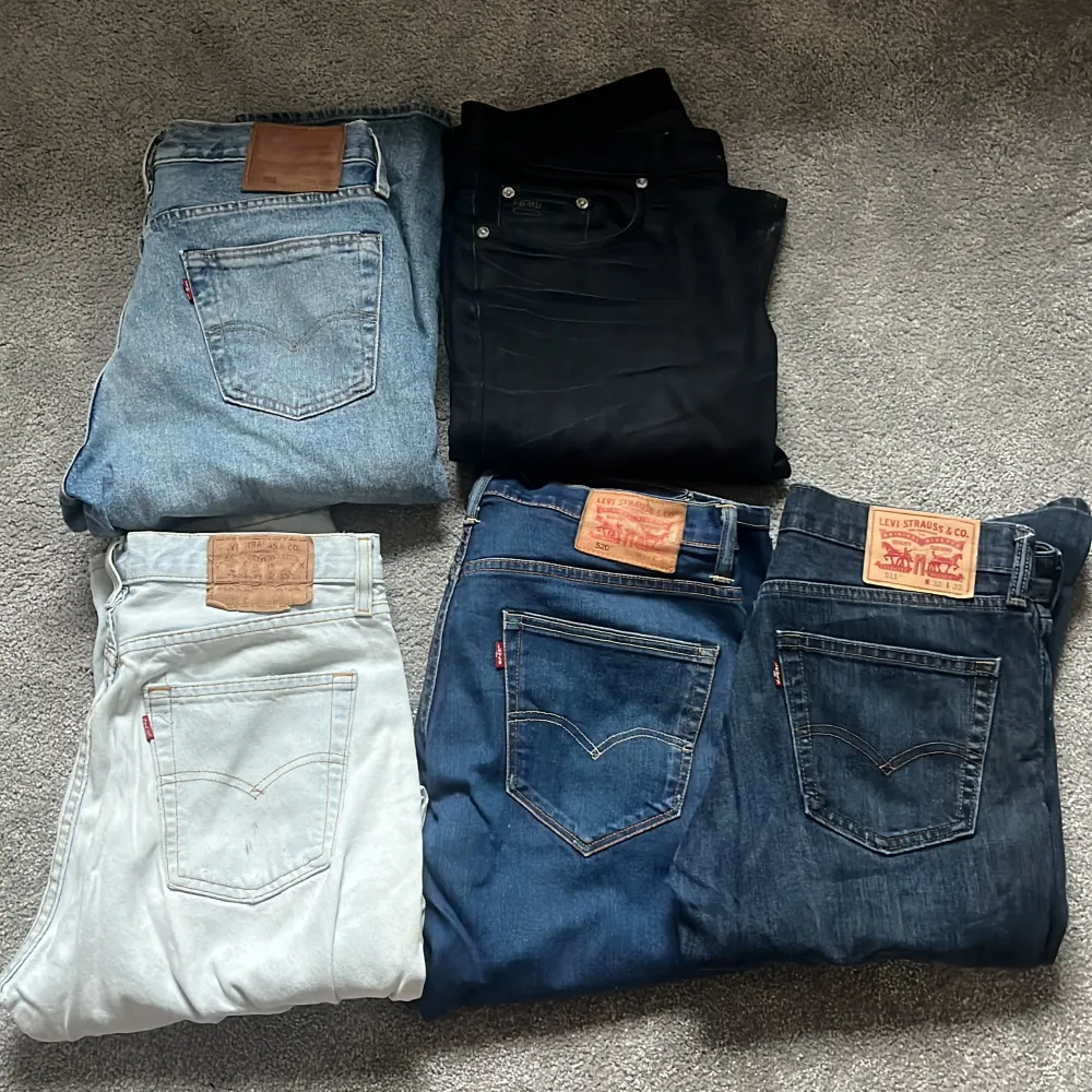 Säljer dessa olika modellerna på Levis och även g-star jeans. Vid fler frågor så är det bara att höra av dig. Så kan vi diskutera pris och storlek. . Jeans & Byxor.