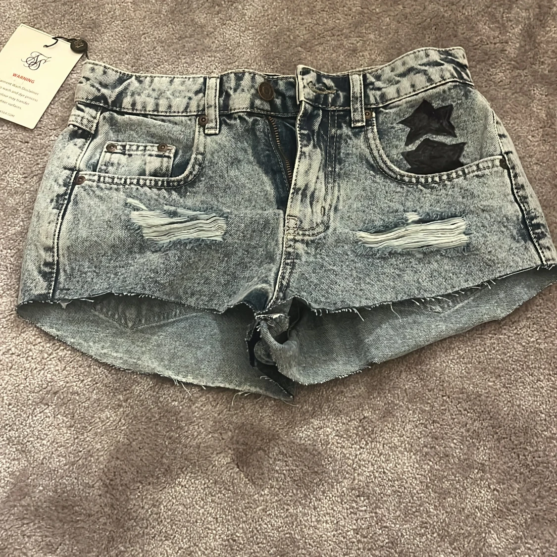 Mid Rise Denim Short