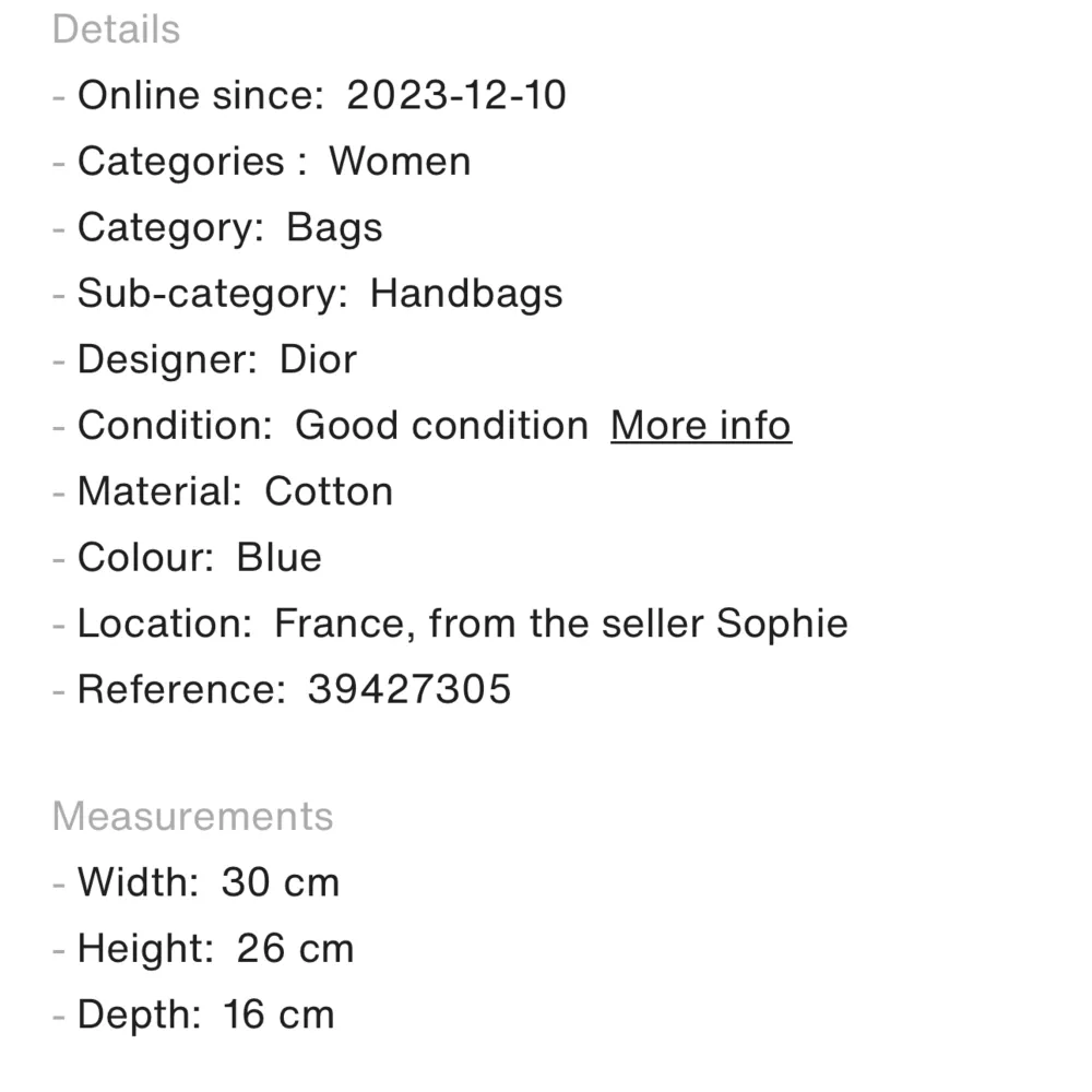 Säljer min älskade äkta Dior väska för är sugen på något annat. Kan även byta mot en YSL loulou annars bara sälj! Jätte fint skick, ända är en liten slags mörkning/ färg längs en rem men inget stort.  . Accessoarer.