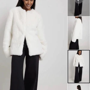 Vit pälsjacka från Lovisa Barkmans kollektion för NAKD - Använd 2 gånger, så fin till olika tillfällen 🥰Öppen för prisförslag! 