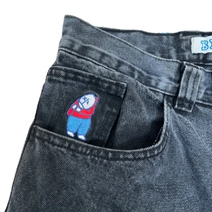 Polar big boy jeans - Tjena! Säljer nu dessa svin snygga jeans fråg polar, byxorna sitter stort, byxorna är lite slitna vid sömmen längst ner men har sytt hålen där fråga om du vill ha bild på det. Annars är byxorna i bra skick. Hoppas du vill köpa!