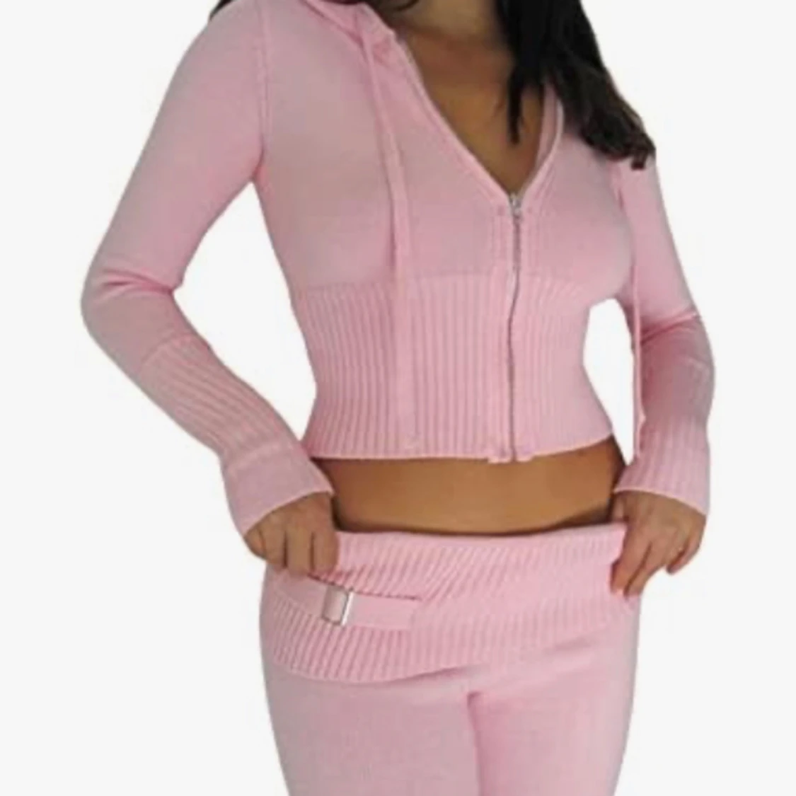 Stickade rosa sett - 90