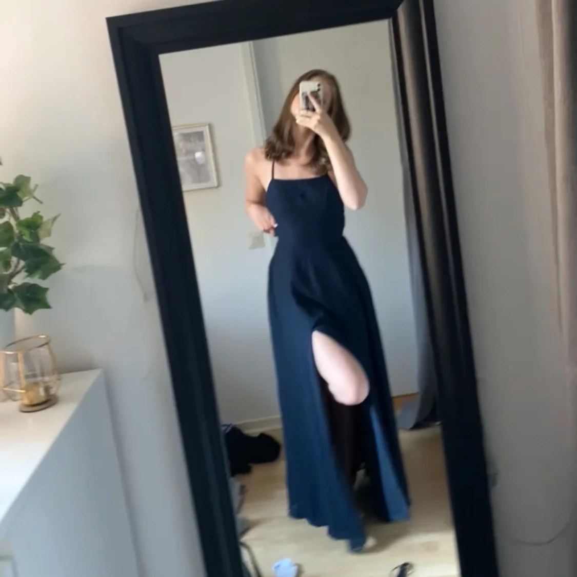 Marinblå balklänning  - 90