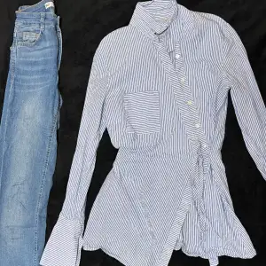 Jeans är från Gina tricot. Skjortan från H&M. Passar storlek XS-S. Kan även köpas separat 