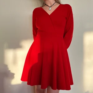 Red dress  - Very nice red dress. 💃🏼Shapes a nice form, and material is elastic. Mulates after your body making you look really fit.  Size: 36 (EUR S) Condition: like new. Very good quality. Preserves well in time. It does not wrinkle 😍 Material: 90%polyester 