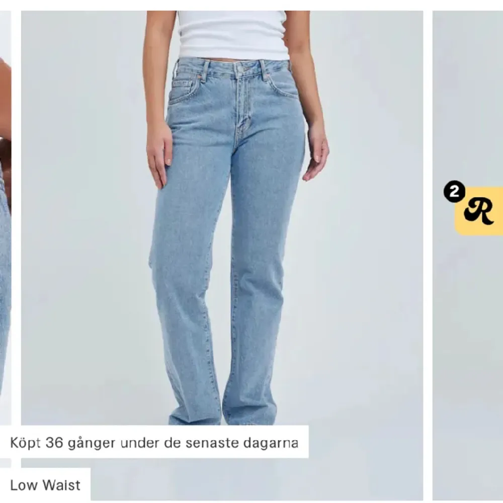 Super fina och sköna jeans ifrån Bik bok som även är lågmidjade säljer då jag gillar med bootcut än straight . Jeans & Byxor.
