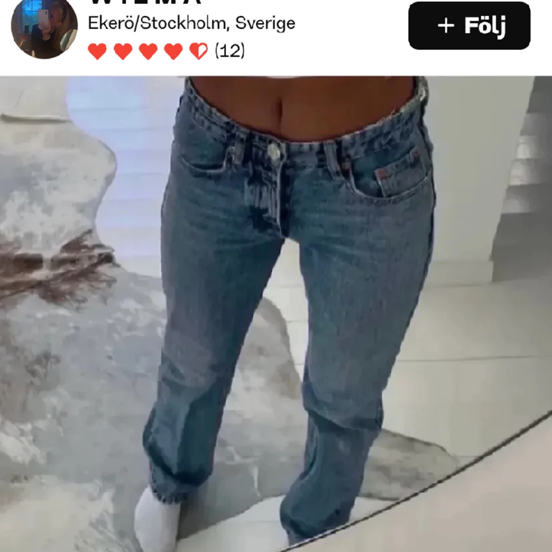 Blå jeans zara - 90