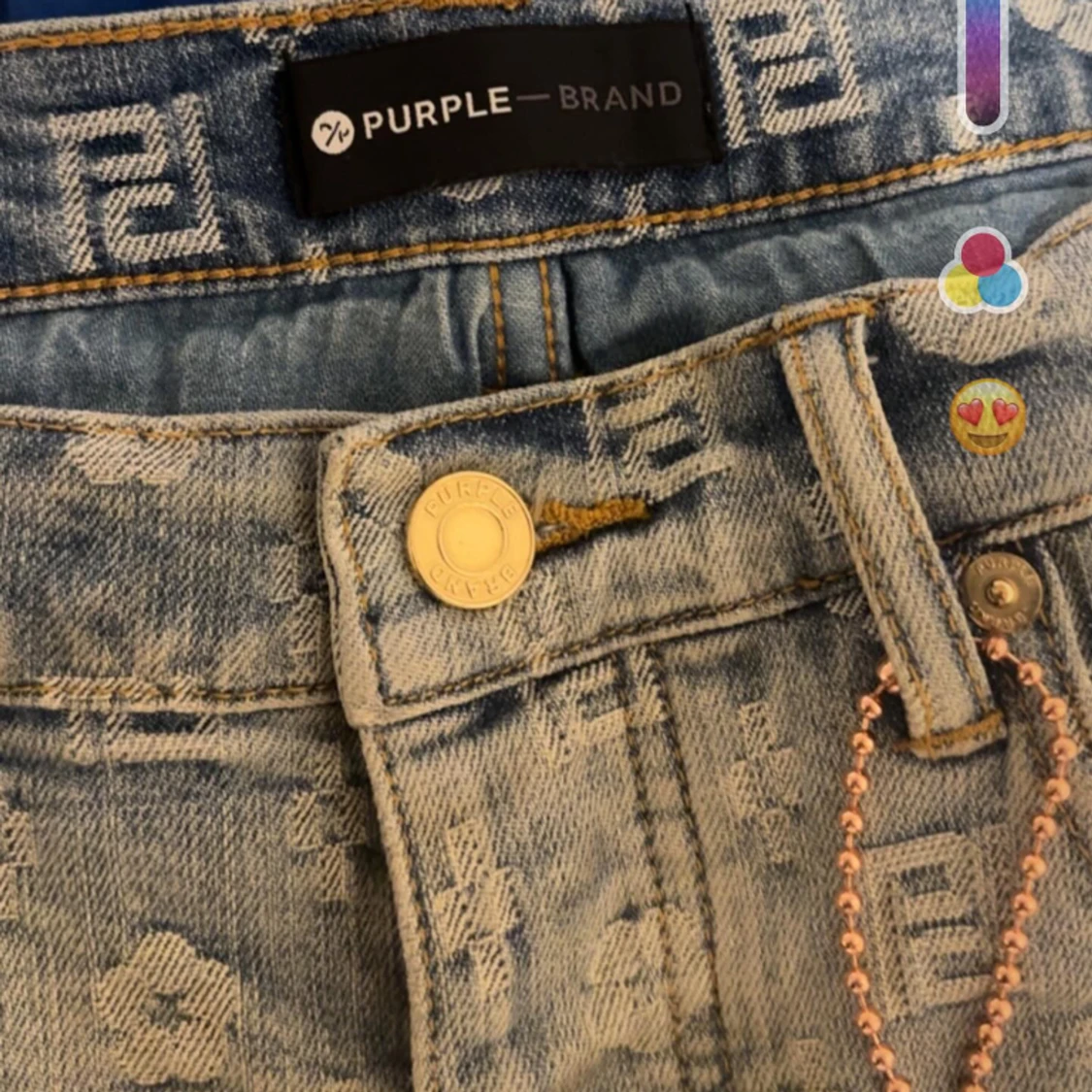 Purple monogram jeans - 91