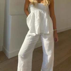 Linnebyxor  - Super fina vita linnebyxor 