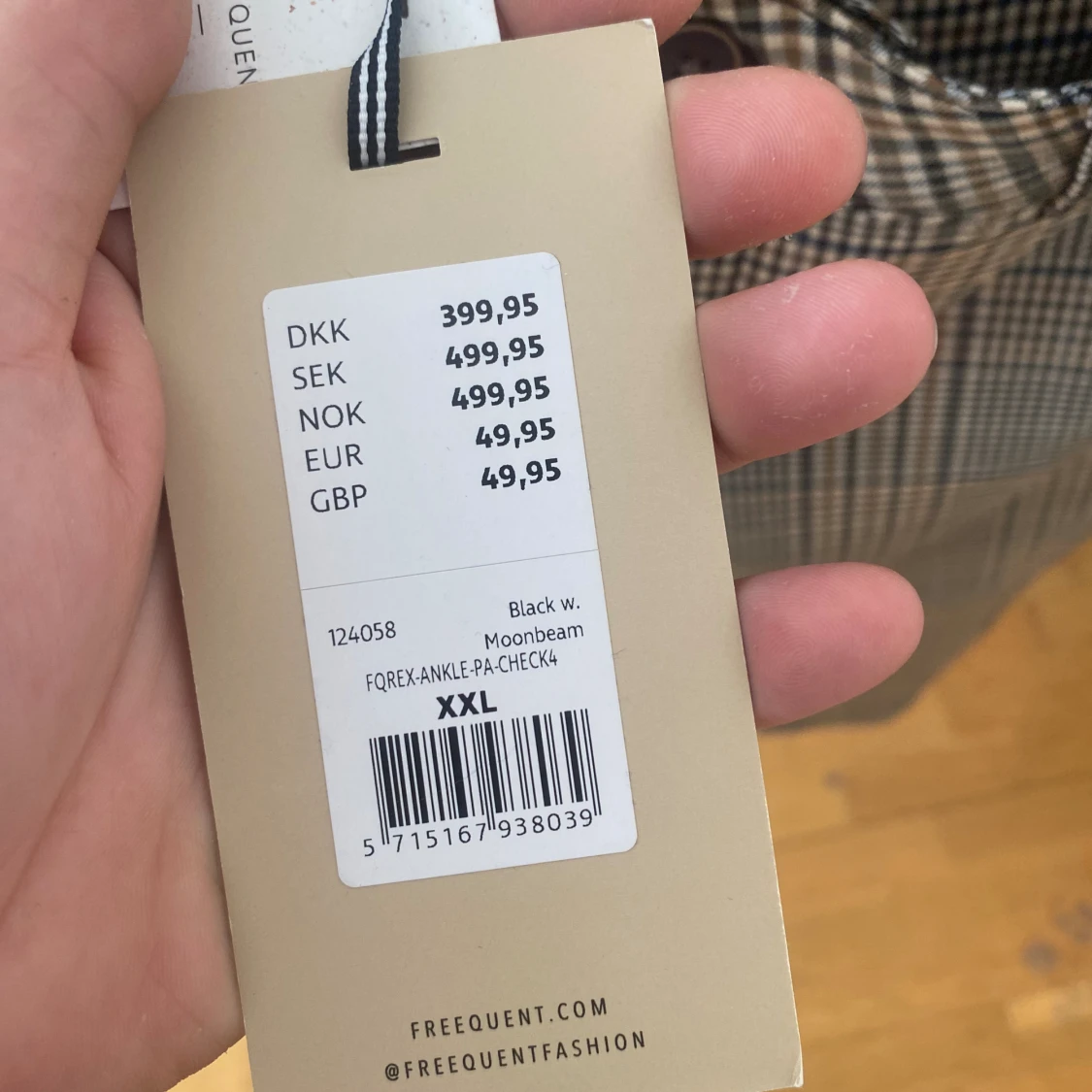 Rutiga kostymbyxor  - 90