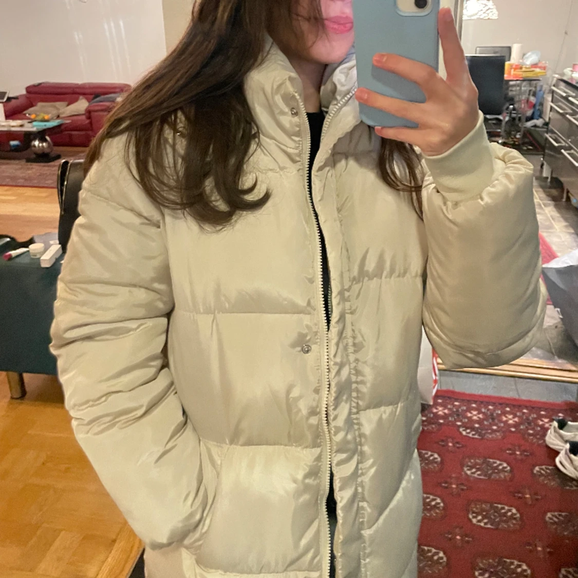 Lång Puffer jacka - 91