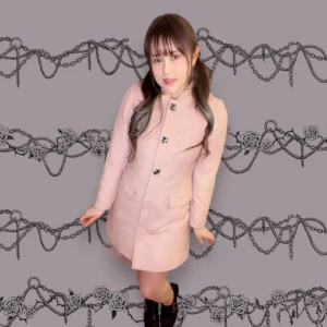 Michell Macaron kappa, rosa kappa, Landmine kappa, Ryosangata kappa - Ny/oanvänd ~ Några lappar sitter kvar (lappen vid kragen är borttagen)