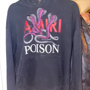 Svart amiri poison hoodie varm ny stillig bekväm bra matrial 100% bomull 