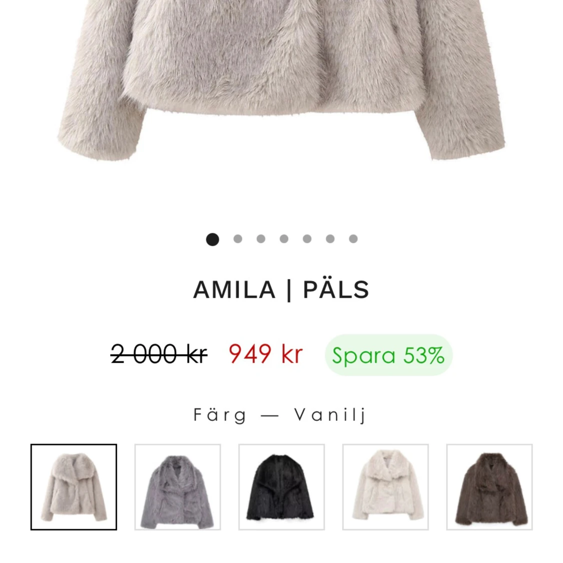 Helt ny pälsjacka - 90