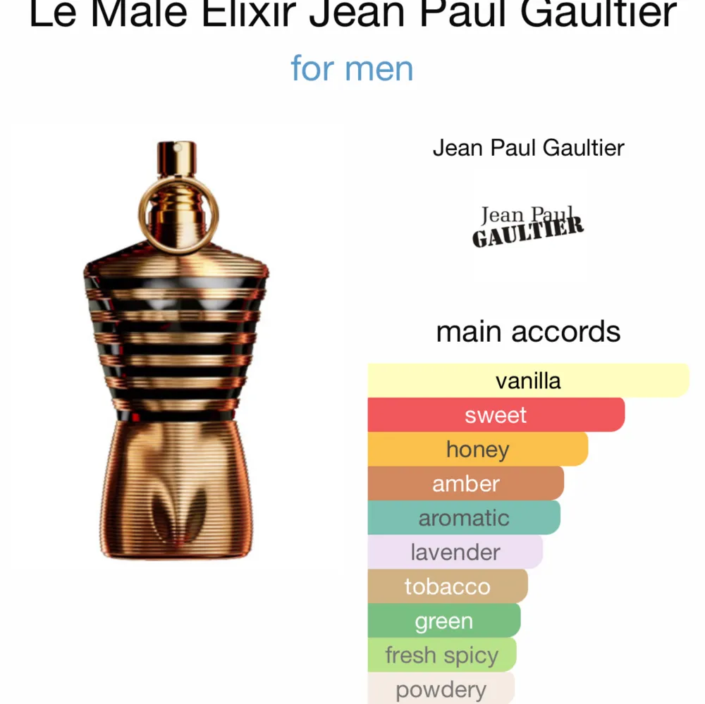 En väldigt söt och vaniljig doft från Jean Paul Gaultier. Passar utmärkt nu till vintern eller hösten 🍂 ❄️  säljer i 5ml eller mindre🔥 priset är förhandlingsbart. Övrigt.