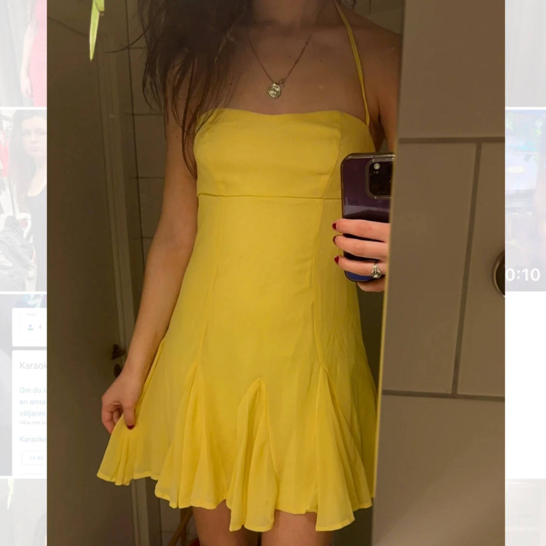 Gul klänning