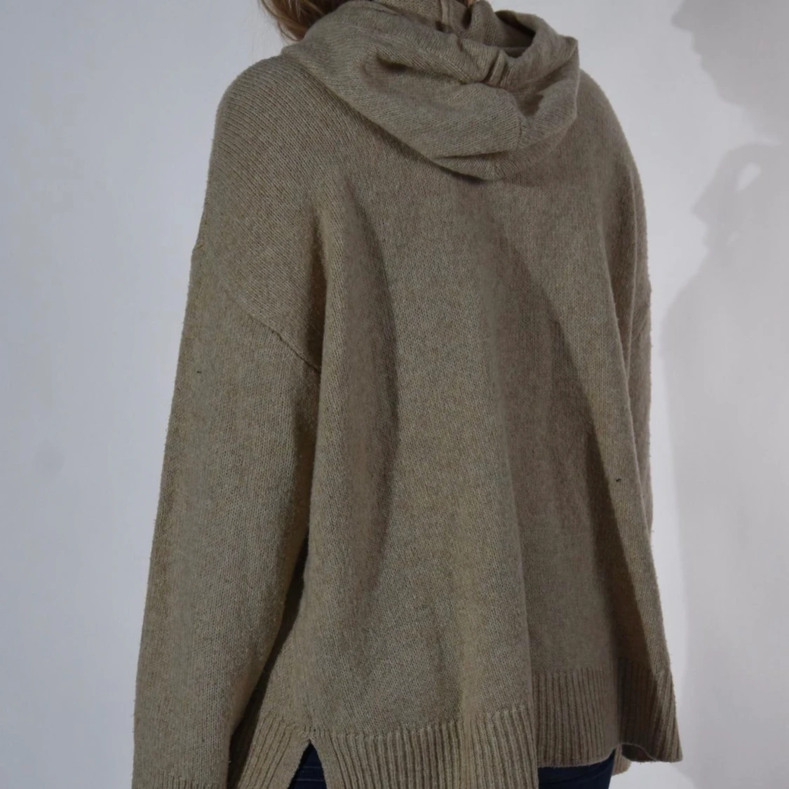 Stickad hoodie  - 90