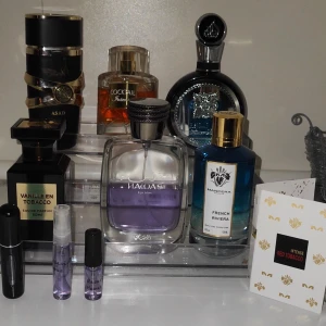 Samples på parfymer 3ml o 5ml - Säljer parfym i storlekar 3ml/5ml Rasasi Hawas🍋🧼30kr/45kr Mancera French Riviera🧂🫧🍋80kr/130kr Lattafa Asad 🍂☕🌶️25kr/40kr Lattafa Fakhar🍋🫧30kr/45kr Cocktail intense 🍦🪵  30kr/45kr Påfyllnings Travel Sample 5ml/25kr Mancera Red tobacco intense 1.8ml 60kr