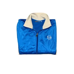 Sergio Tacchini  - Surrealistiskt fräsch tracktop från Sergio Tacchini som letar nytt hem, går att få bilder på om det är så,på lappen står det L men passar även M.
