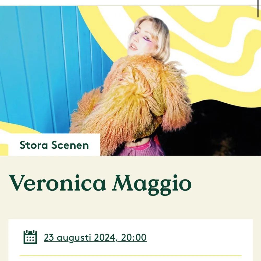 Söker två stycken Veronica Maggio biljetter till Liseberg!!! Skriv om ni har och vi kan betala lite dyrare än vad de var köpta för!🩷🩷🩷. Övrigt.