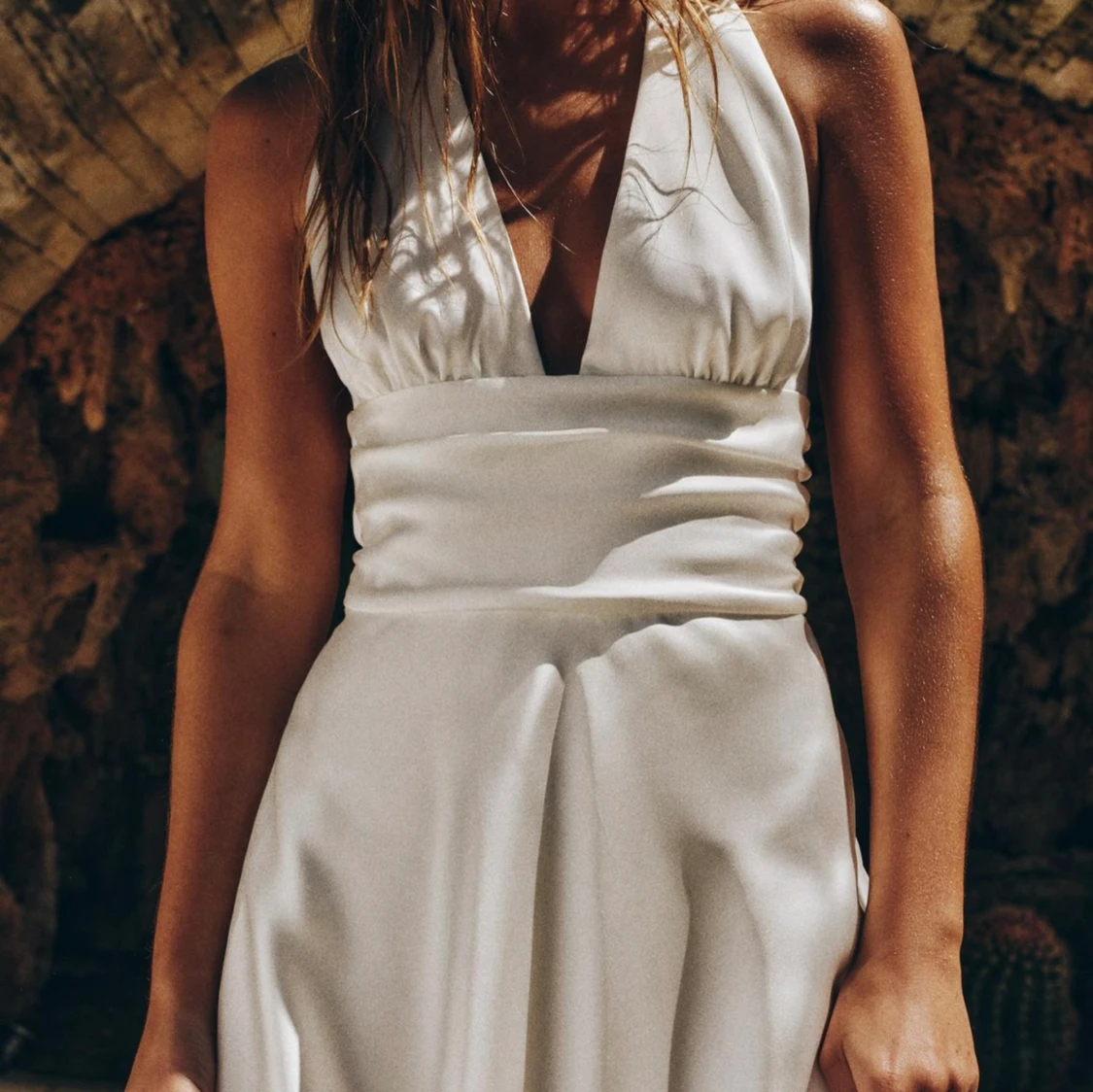 Satin klänning - 90