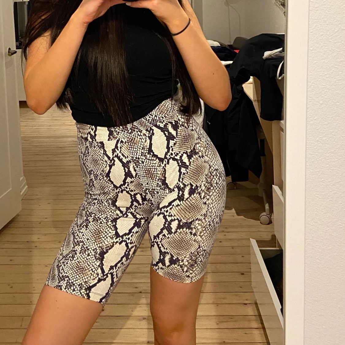 Snakeprint cykelbyxor  - 90