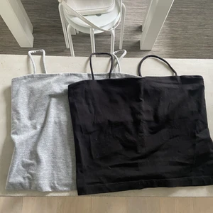 Topp - Två linnen en svart och en grå med smala band båda ingår i priset 