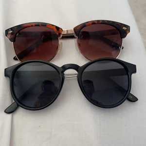 Solglasögon😎 - Säljer dom här 2 solglasögonen för är inte i behov av dom, använt nån enstaka gång kanske. Det är inget speciellt märke på dom, tror båda är från H&M, köpa för 100kr styck och säljer för 50kr styck, du står för frakten💗