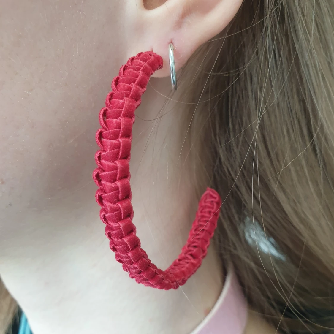 Egentillverkat örhänge (hoops) - 90