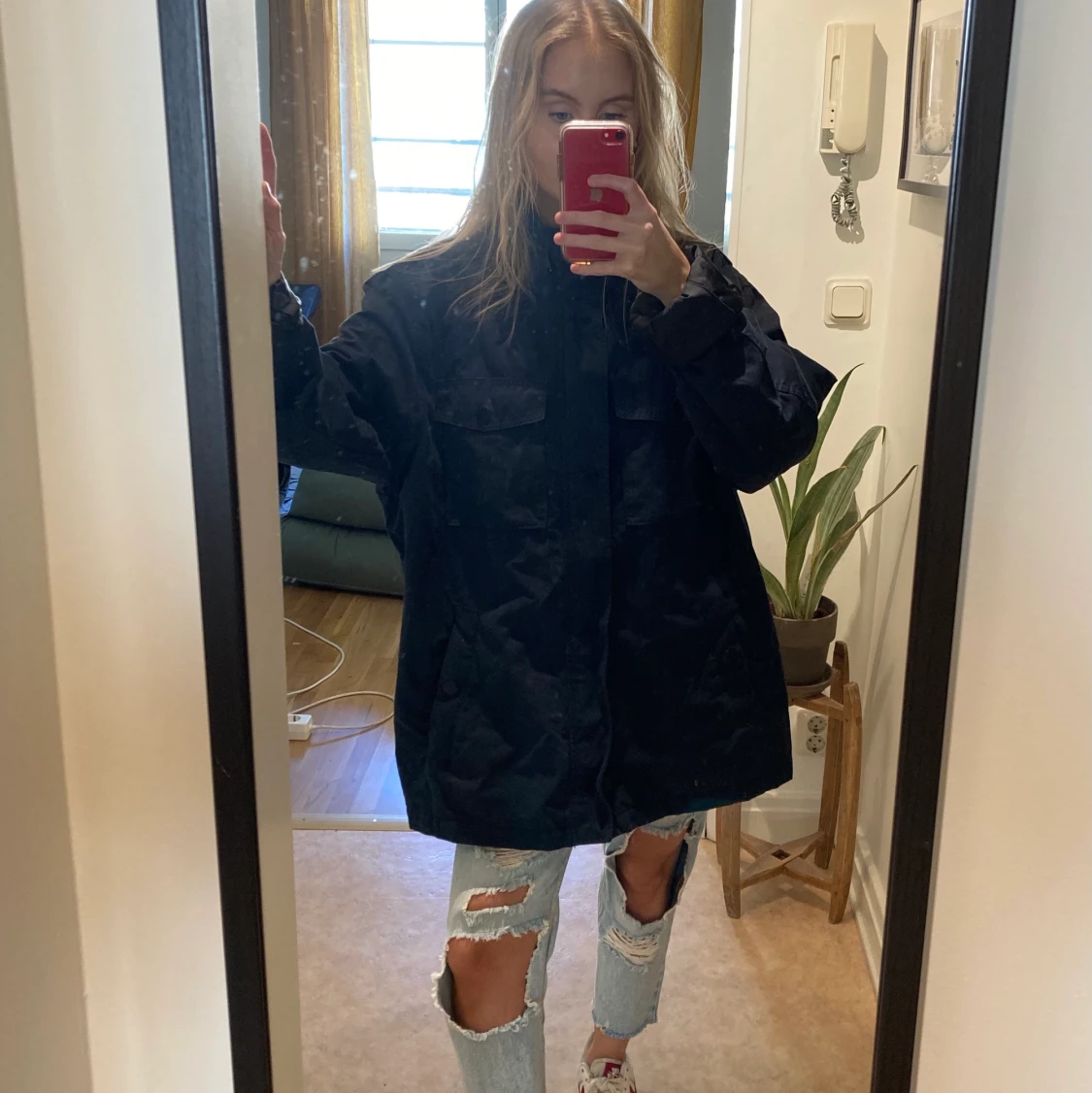 Marinblå herrjacka - 90