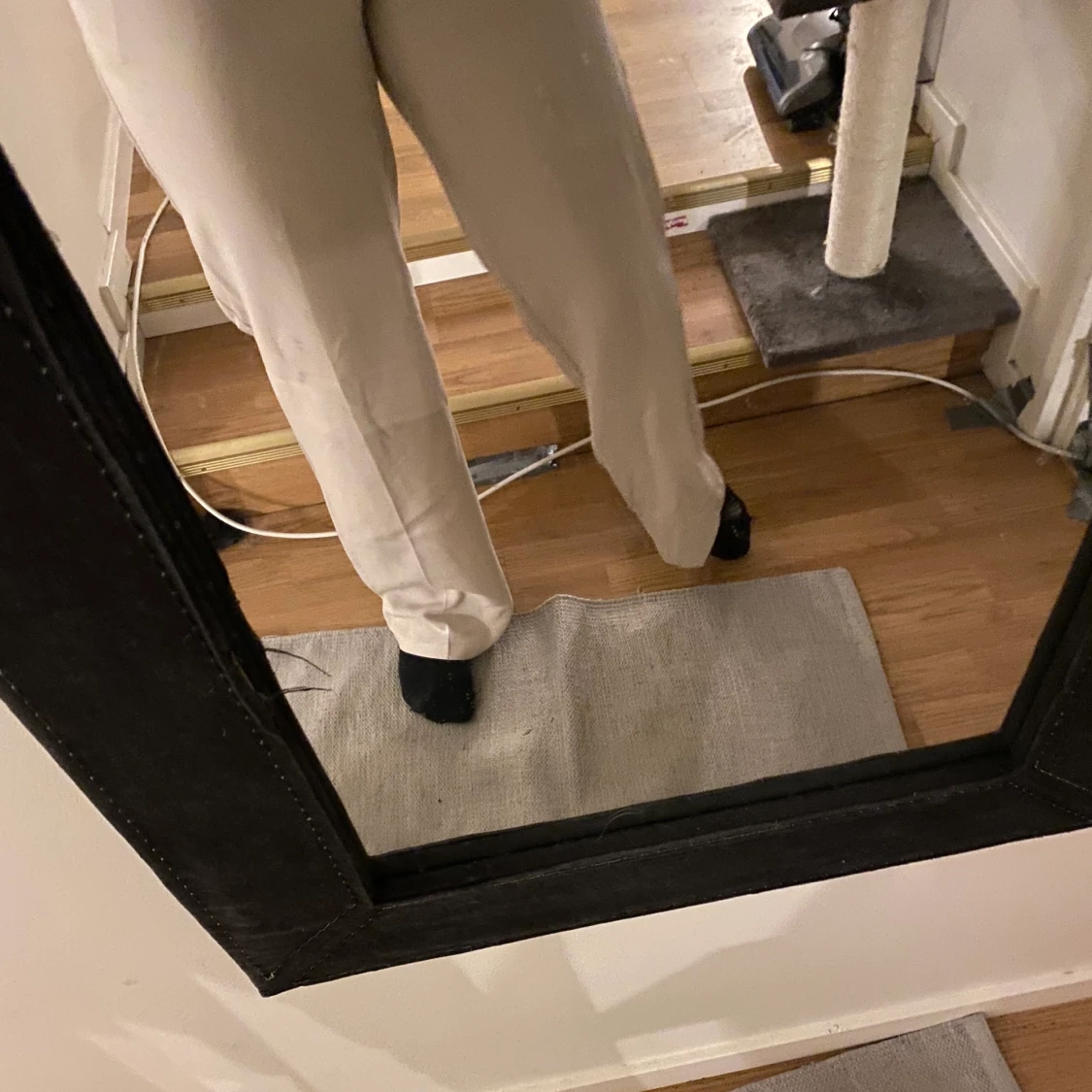 Beiga kostymbyxor  - 90