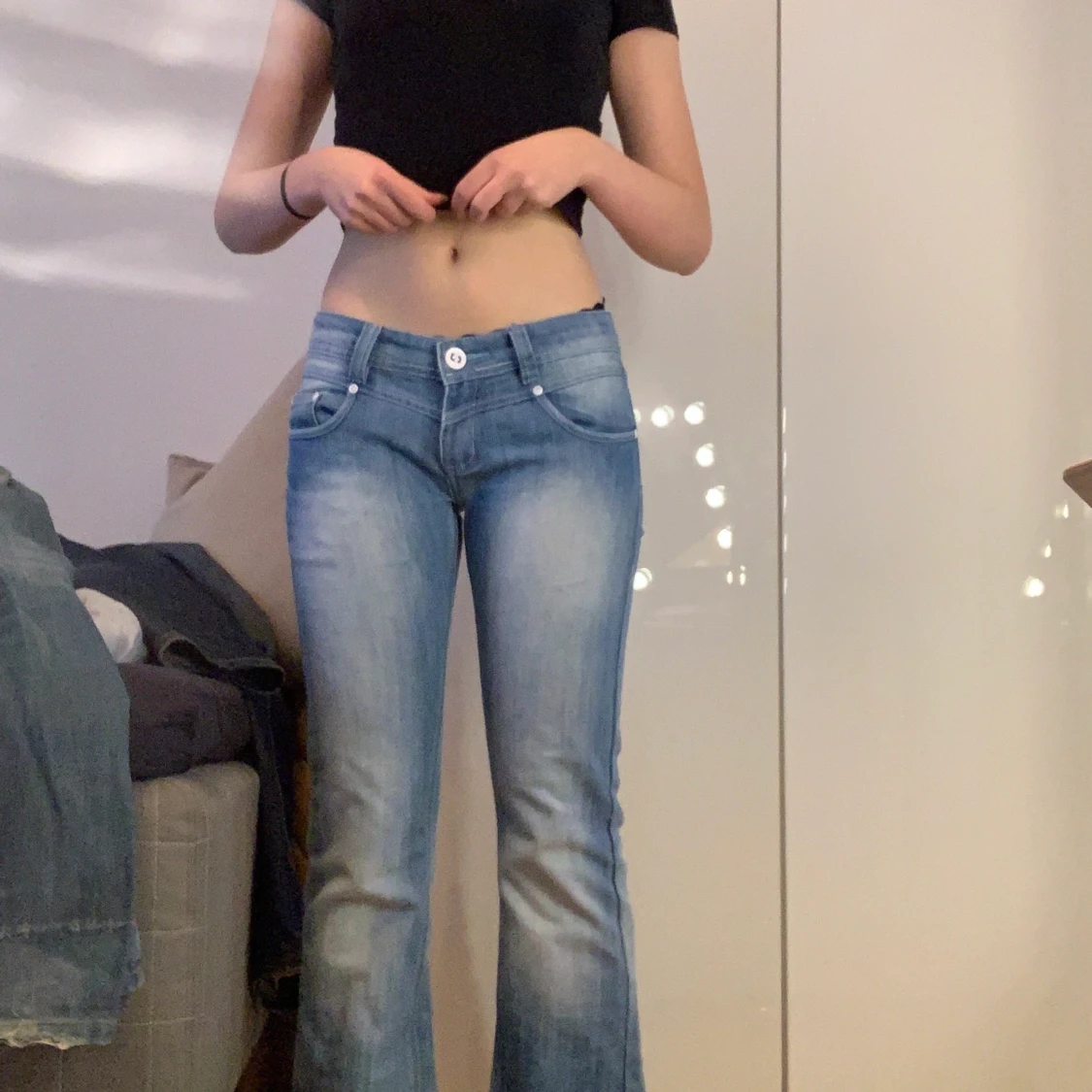 Lågmidjade syil jeans  - 91