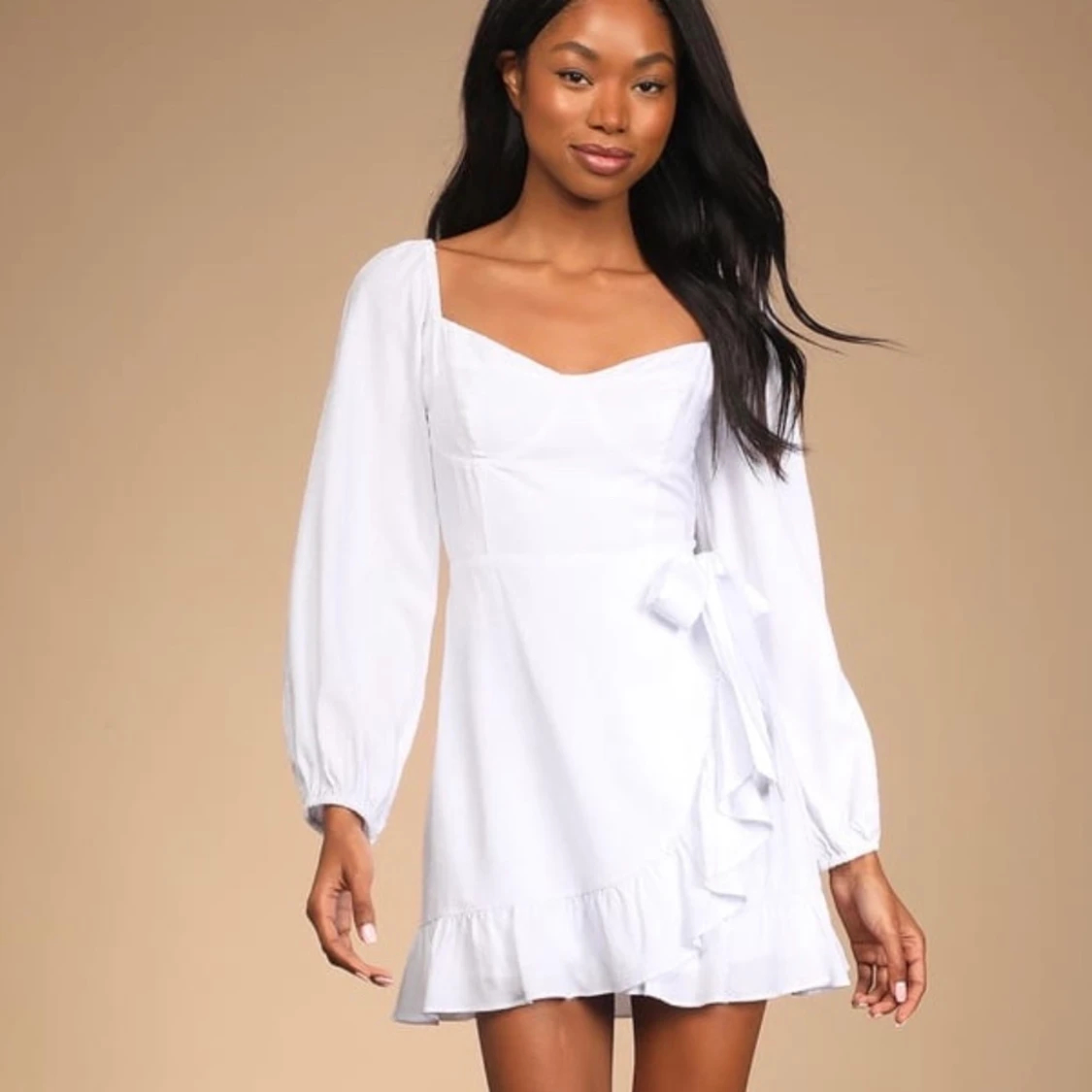 Vit studentklänning 