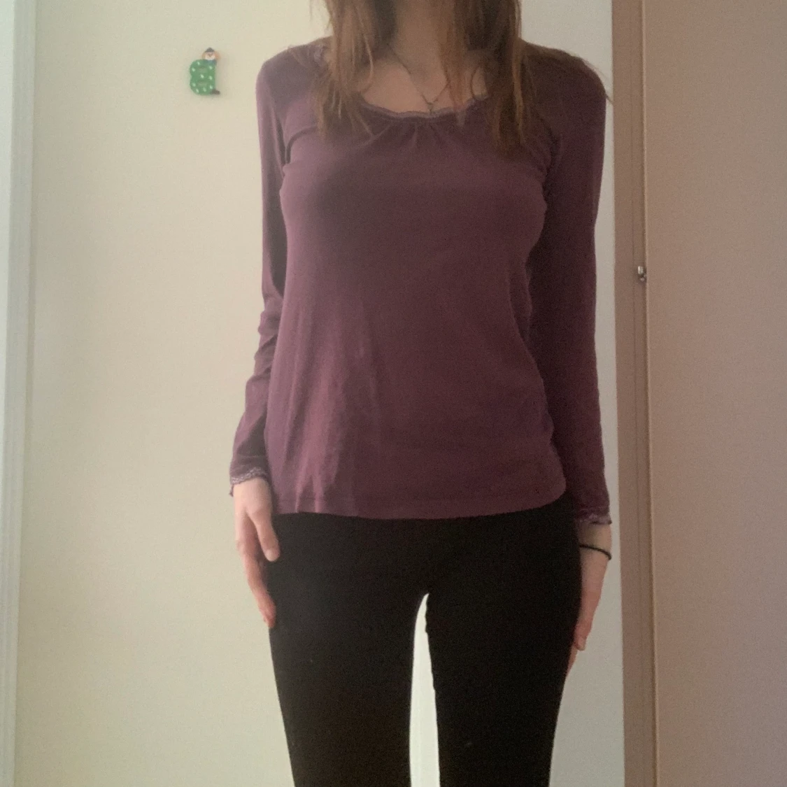 Lila långärmad tröja❤️