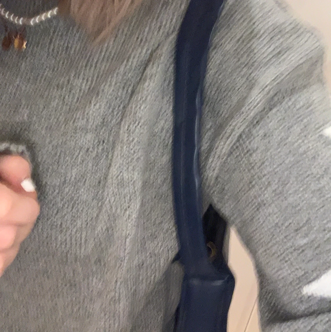 Blå axelväska - 90